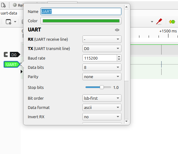 pulseview UART decoder
