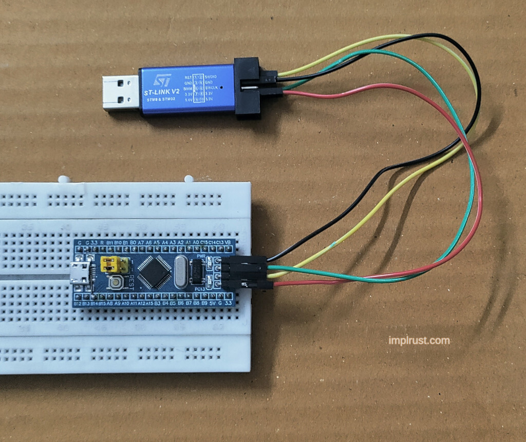 stm32f103c8t6 with ST-LINK Programmer